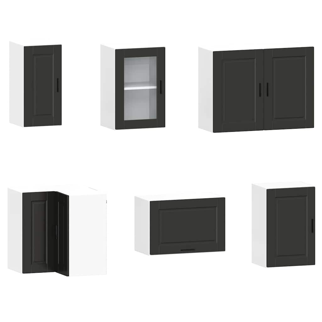 Set Mobili da Cucina 11 pz Porto Neri Legno Multistrato - homemem39