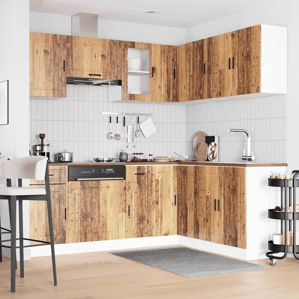 Set Mobili da Cucina 11 pz Porto Legno Antico in Truciolato - homemem39