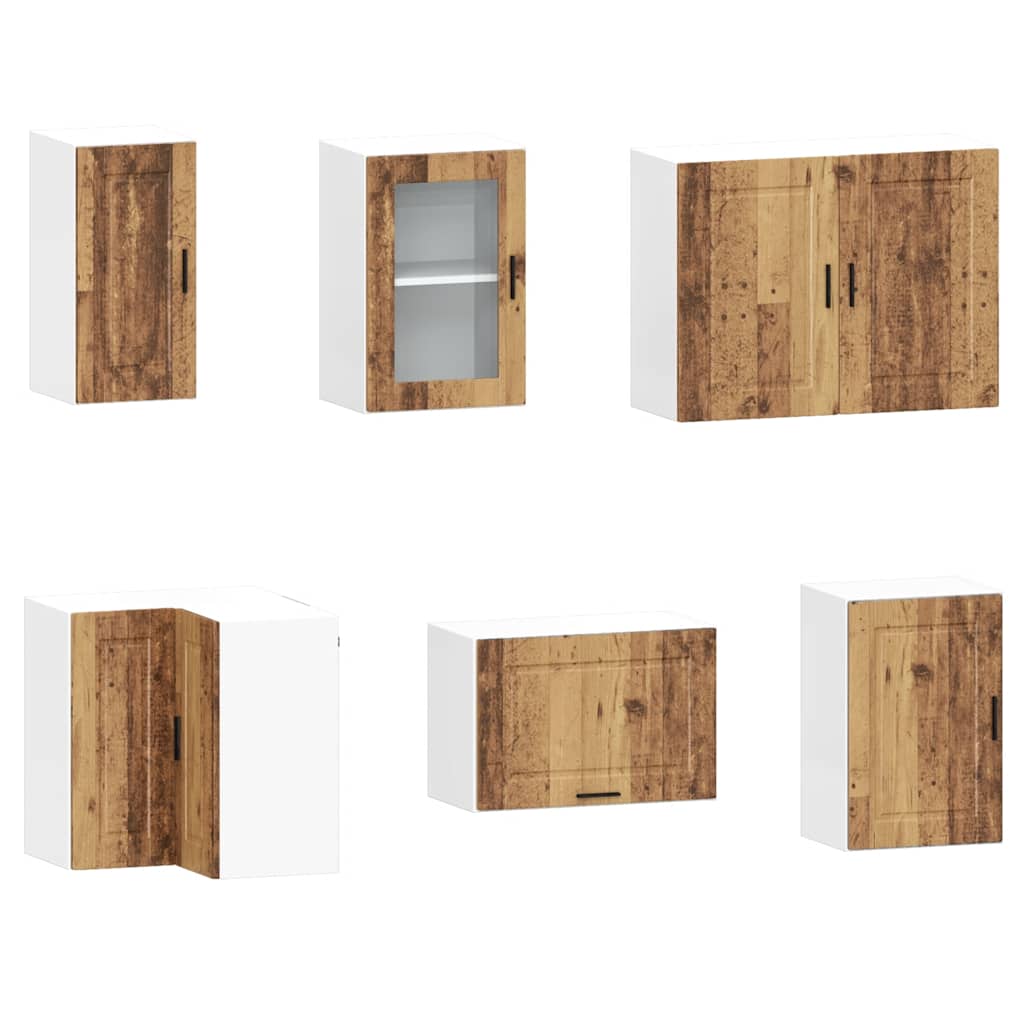 Set Mobili da Cucina 11 pz Porto Legno Antico in Truciolato - homemem39