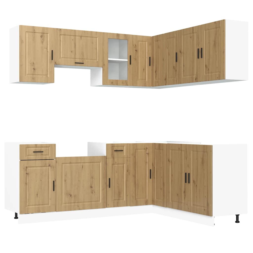 Set Mobili da Cucina 11 pz Porto Rovere Artigianale Truciolato - homemem39