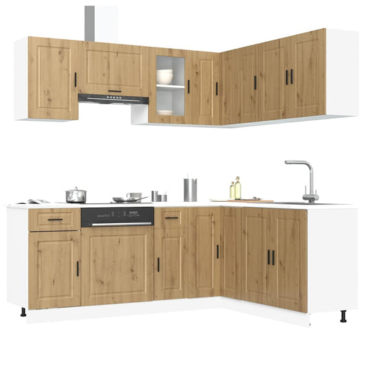 Set Mobili da Cucina 11 pz Porto Rovere Artigianale Truciolato - homemem39