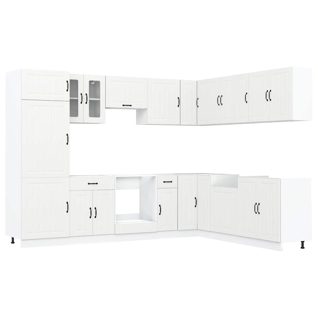 Set Mobili da Cucina 14 pz Lucca Bianchi Legno Multistrato - homemem39