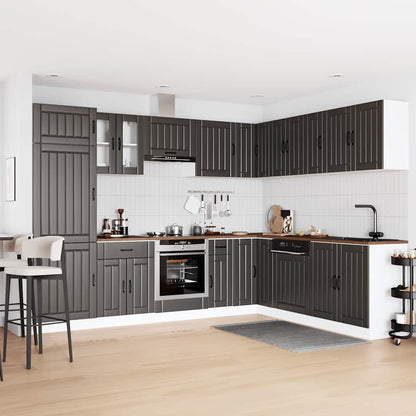 Set Mobili da Cucina 14 pz Lucca Neri Legno Multistrato - homemem39