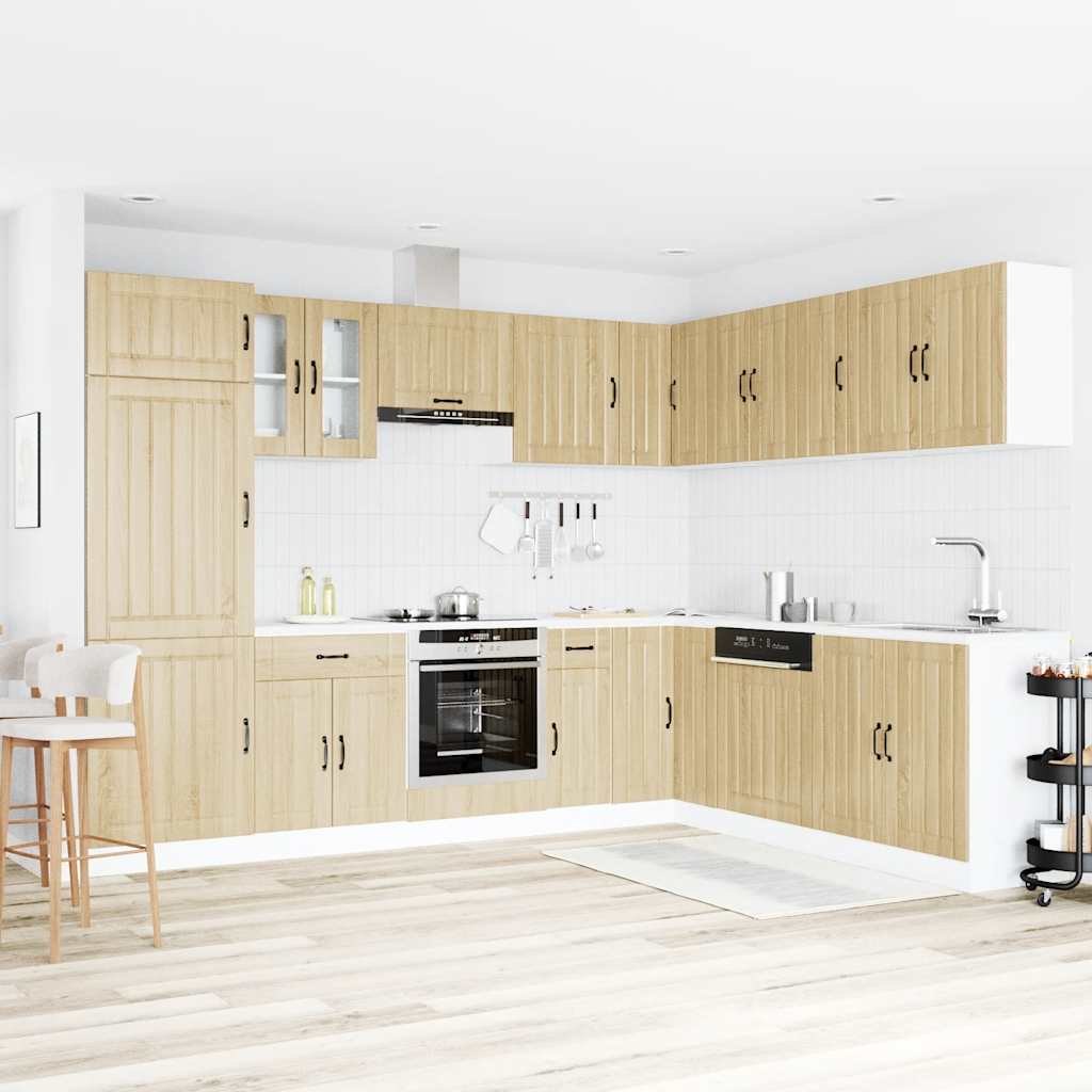 Set Mobili da Cucina 14 pz Lucca Rovere Sonoma in Truciolato - homemem39