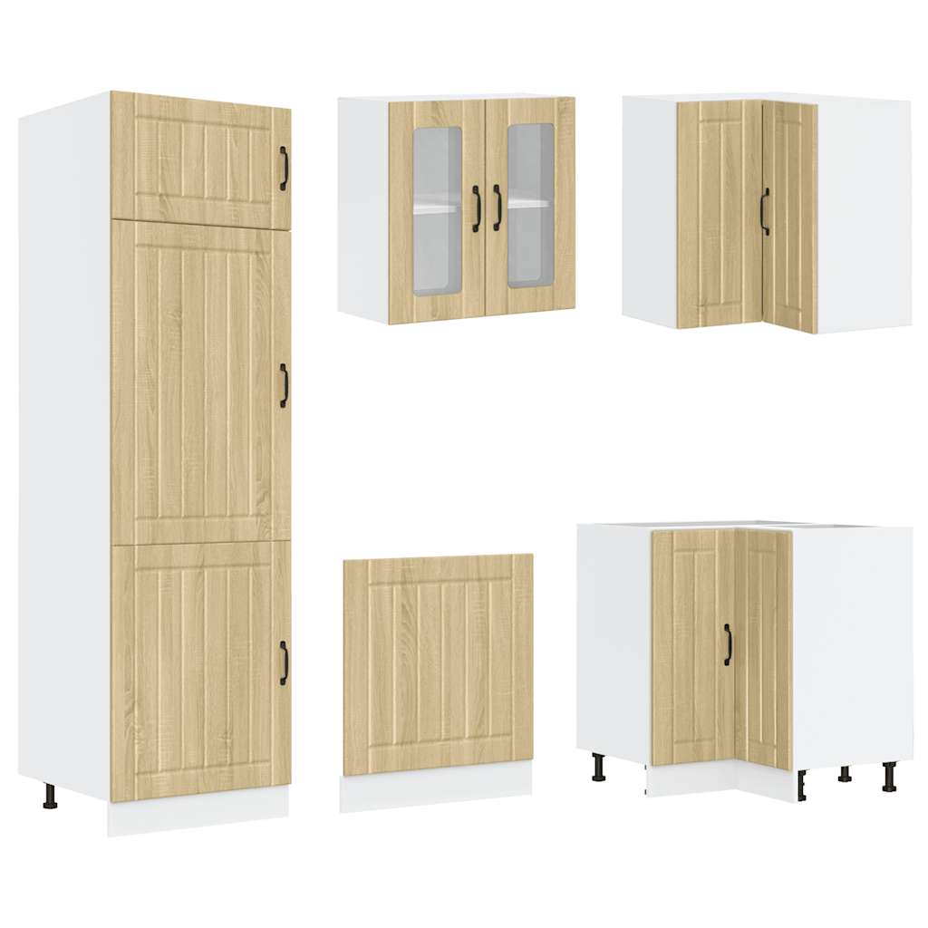 Set Mobili da Cucina 14 pz Lucca Rovere Sonoma in Truciolato - homemem39