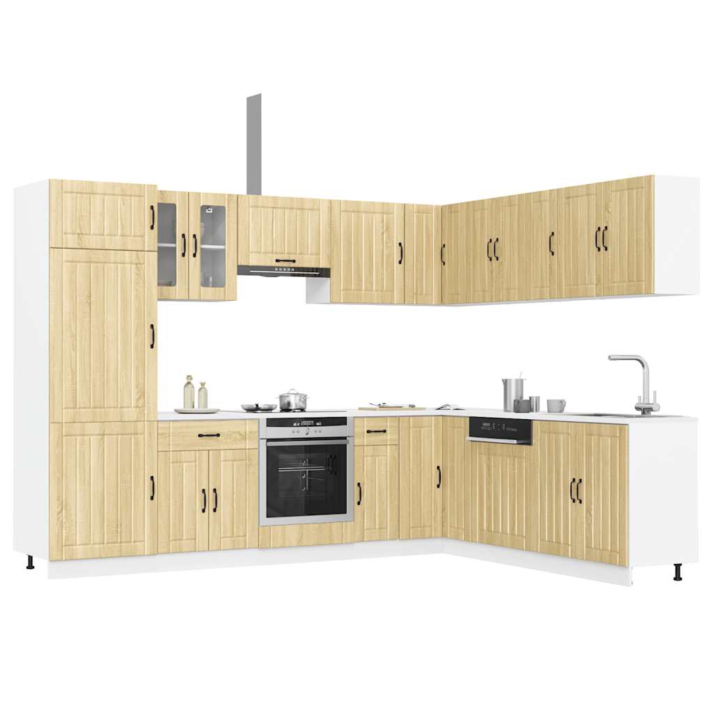Set Mobili da Cucina 14 pz Lucca Rovere Sonoma in Truciolato - homemem39