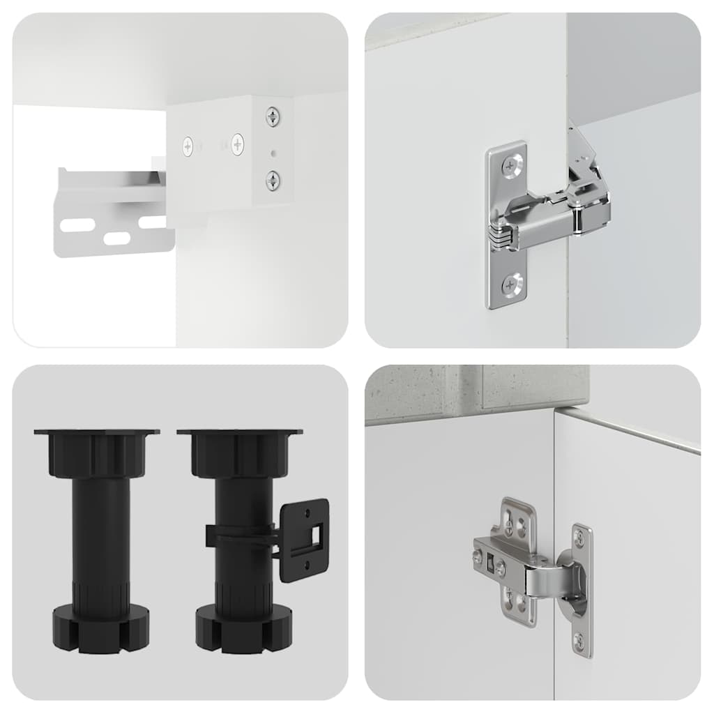 Set Mobili da Cucina 14 pz Lucca Grigio Cemento in Truciolato | homemem39