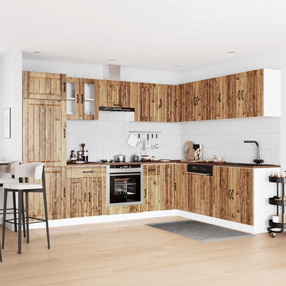 Set Mobili da Cucina 14 pz Lucca Legno Antico in Truciolato - homemem39