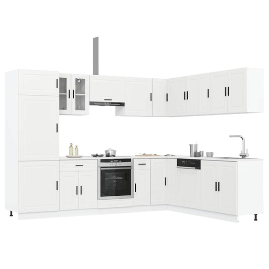 Set Mobili da Cucina 14 pz Porto Bianchi Legno Multistrato - homemem39