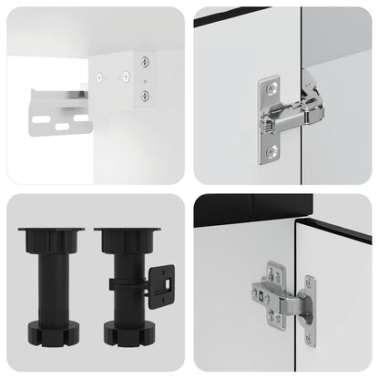 Set Mobili da Cucina 14 pz Porto Neri Legno Multistrato | homemem39
