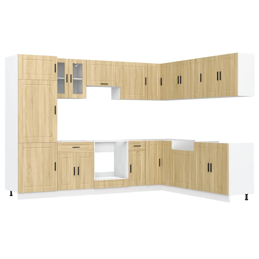 Set Mobili da Cucina 14 pz Porto Rovere Sonoma in Truciolato - homemem39