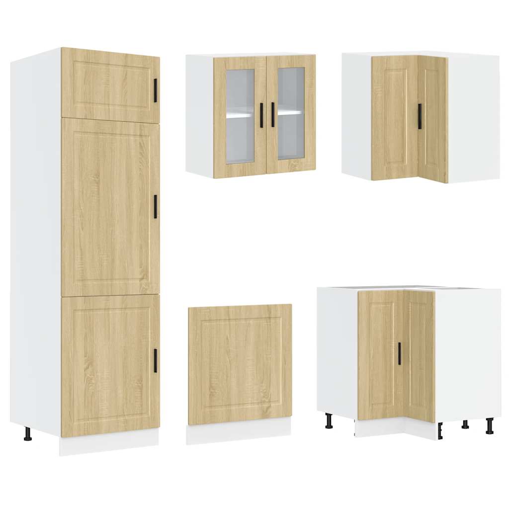 Set Mobili da Cucina 14 pz Porto Rovere Sonoma in Truciolato - homemem39