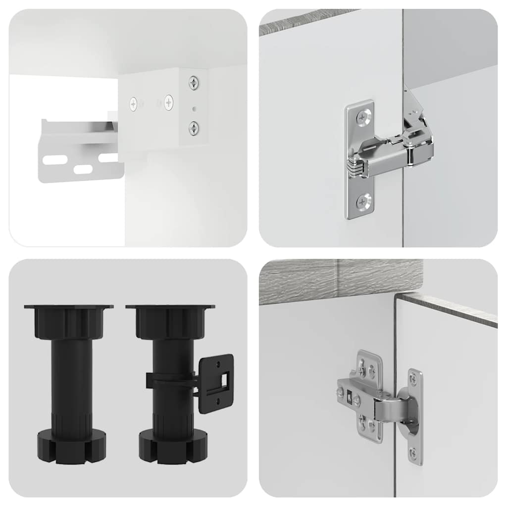 Set Mobili da Cucina 14 pz Porto Grigio Sonoma in Truciolato | homemem39