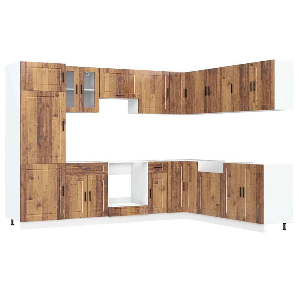 Set Mobili da Cucina 14 pz Porto Legno Antico in Truciolato - homemem39