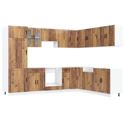 Set Mobili da Cucina 14 pz Porto Legno Antico in Truciolato - homemem39