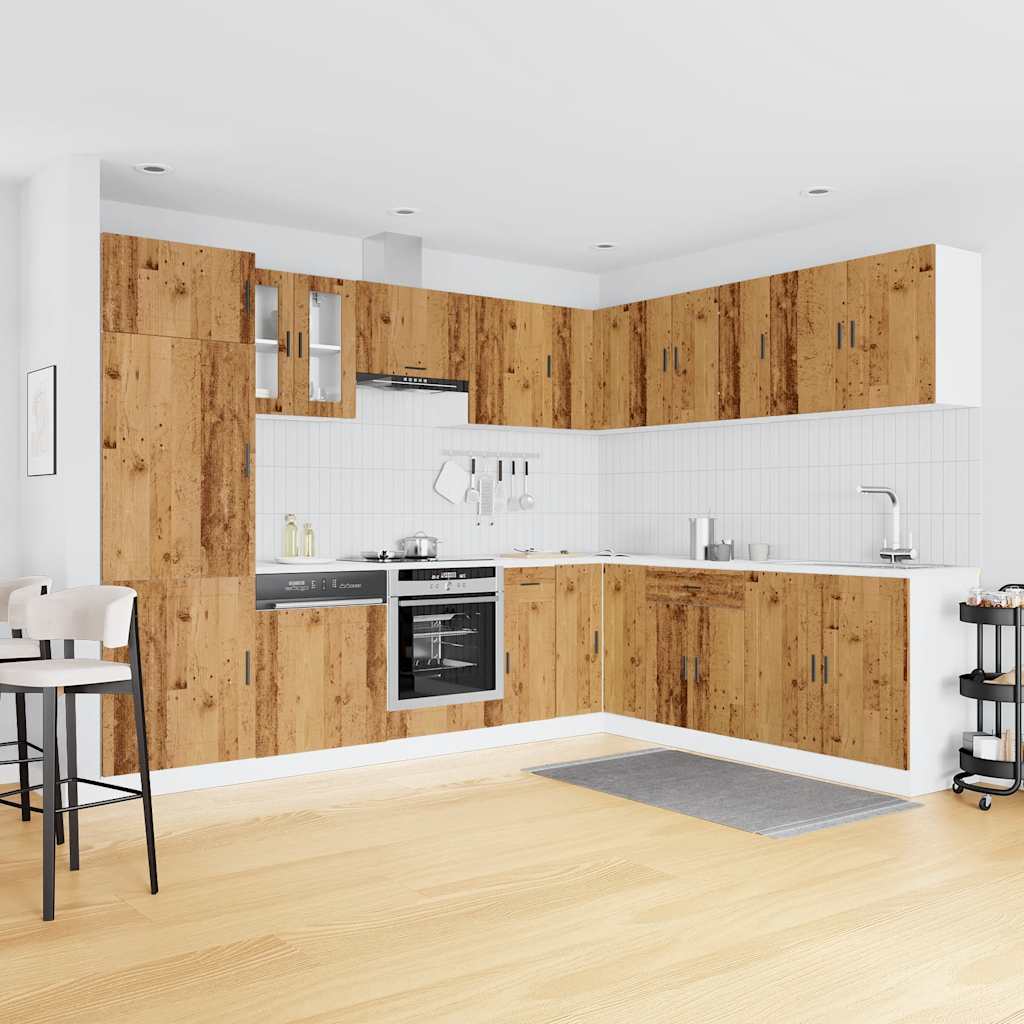 Set Mobili da Cucina 14 pz Porto Legno Antico in Truciolato | homemem39
