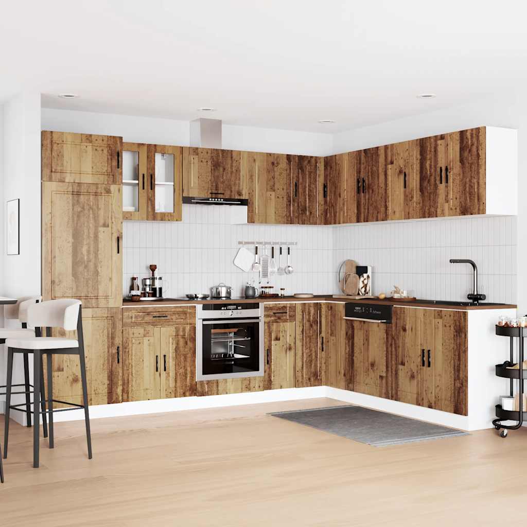 Set Mobili da Cucina 14 pz Porto Legno Antico in Truciolato - homemem39