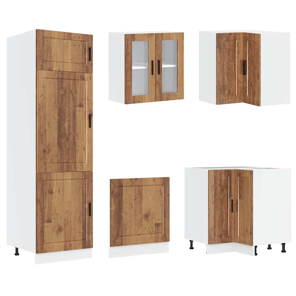 Set Mobili da Cucina 14 pz Porto Legno Antico in Truciolato | homemem39