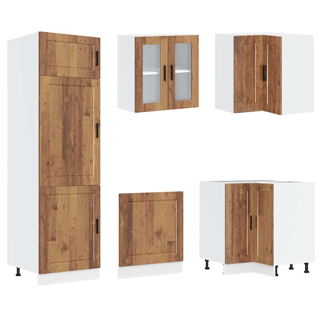 Set Mobili da Cucina 14 pz Porto Legno Antico in Truciolato - homemem39