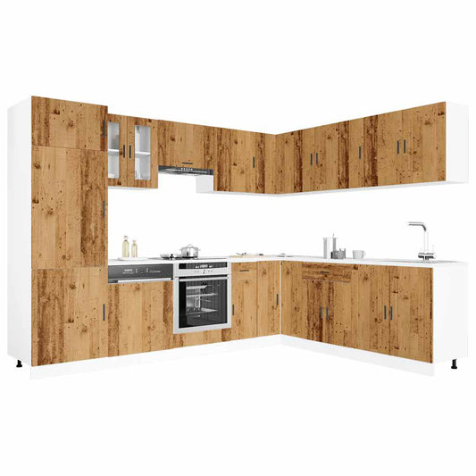 Set Mobili da Cucina 14 pz Porto Legno Antico in Truciolato | homemem39