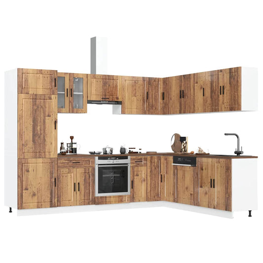Set Mobili da Cucina 14 pz Porto Legno Antico in Truciolato - homemem39