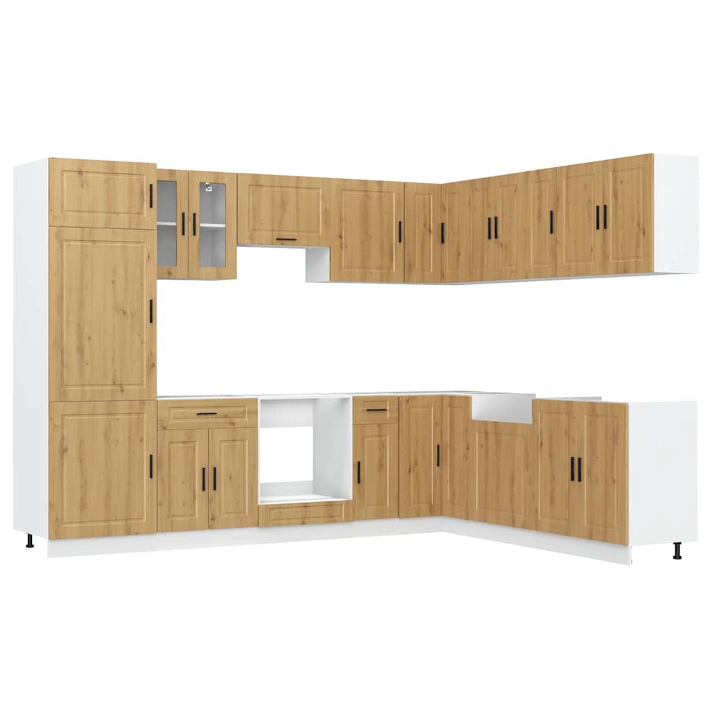 Set Mobili da Cucina 14 pz Porto Rovere Artigianale Truciolato - homemem39