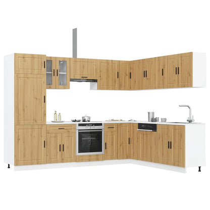 Set Mobili da Cucina 14 pz Porto Rovere Artigianale Truciolato - homemem39