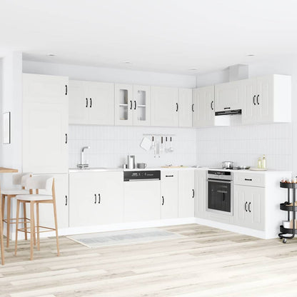 Mobile da cucina con porta Kalmar Bianco 80 x 46 x 81,5 cm | homemem39