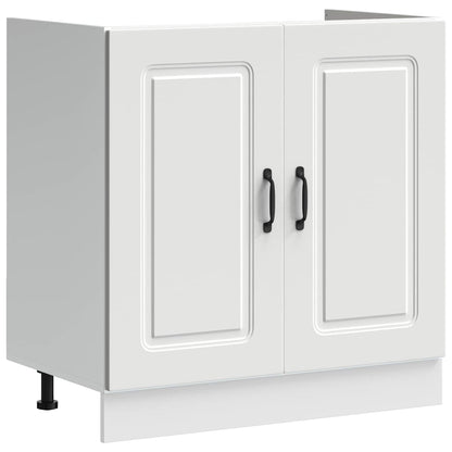 Mobile da cucina con porta Kalmar Bianco 80 x 46 x 81,5 cm | homemem39