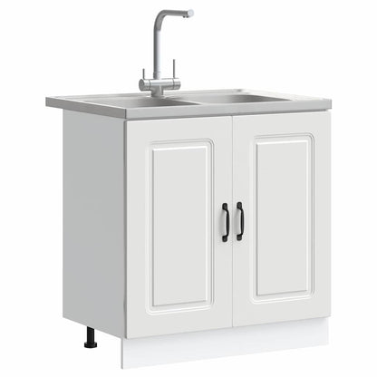 Mobile da cucina con porta Kalmar Bianco 80 x 46 x 81,5 cm | homemem39