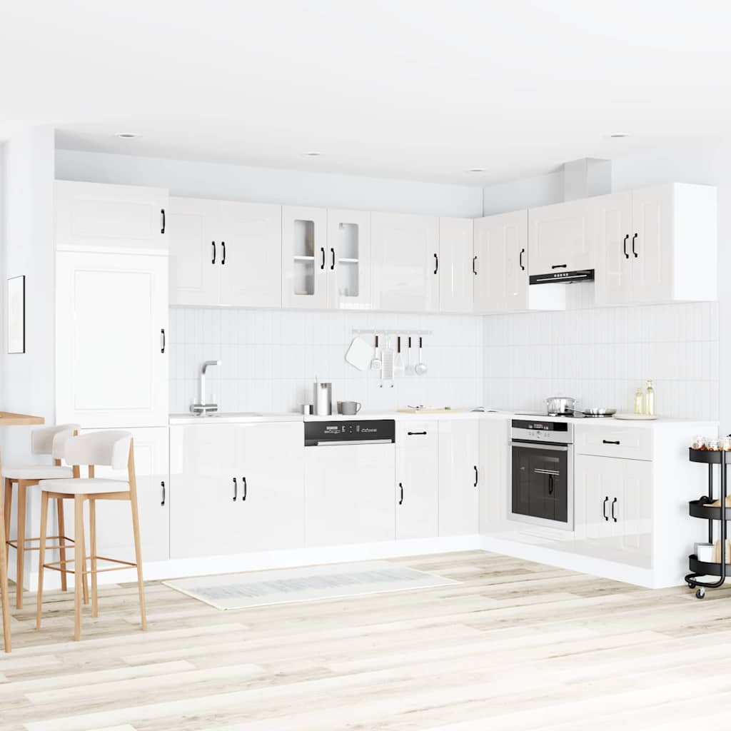 Mobile da cucina Kalmar Bianco Lucido 80 x 46 x 81,5 cm | homemem39