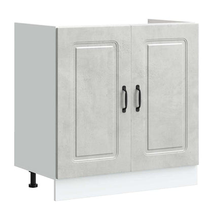 Mobile da cucina Kalmar Grigio cemento 80 x 46 x 81,5 cm | homemem39