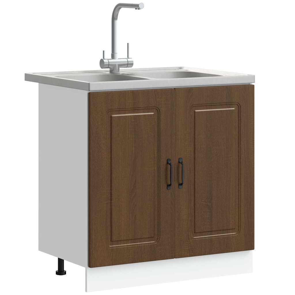 Mobile da cucina Kalmar Rovere Marrone 80 x 46 x 81,5 cm | homemem39