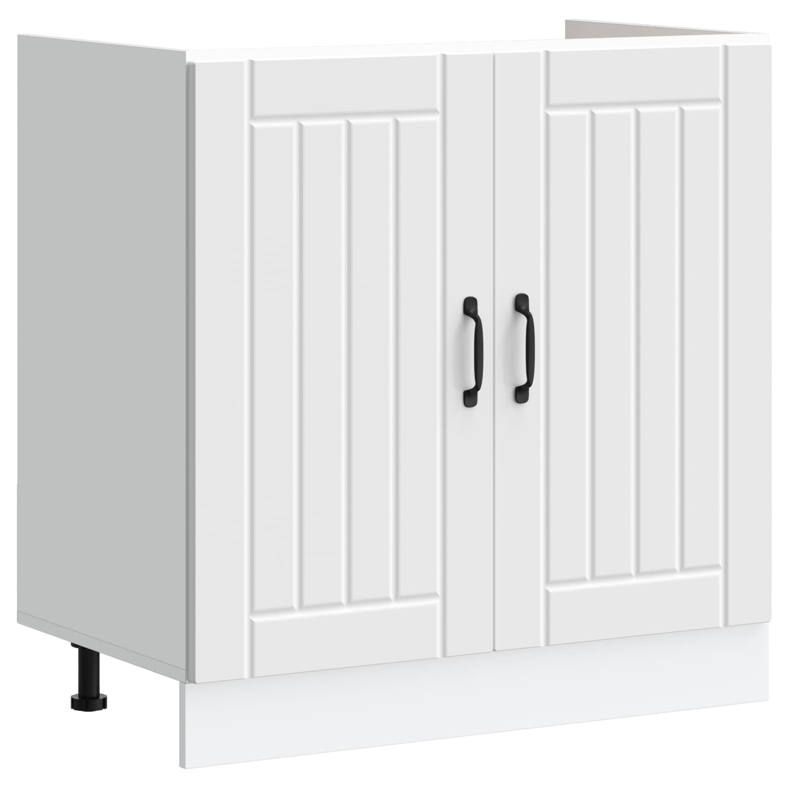 Mobiletto per lavabo Lucca 2 pcs Bianco Legno multistrato | homemem39