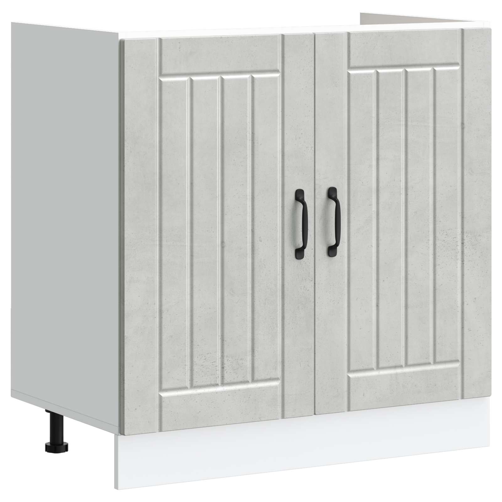 Mobiletto per lavabo con porta Lucca 2 pcs Grigio cemento | homemem39
