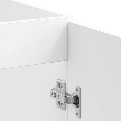Mobiletto per lavabo Porto 2 pcs Bianco Legno multistrato
