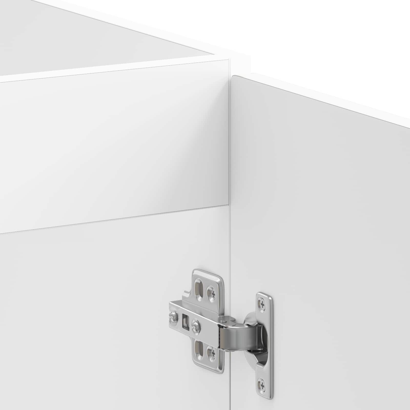 Mobiletto per lavabo Porto 2 pcs Bianco Legno multistrato | homemem39