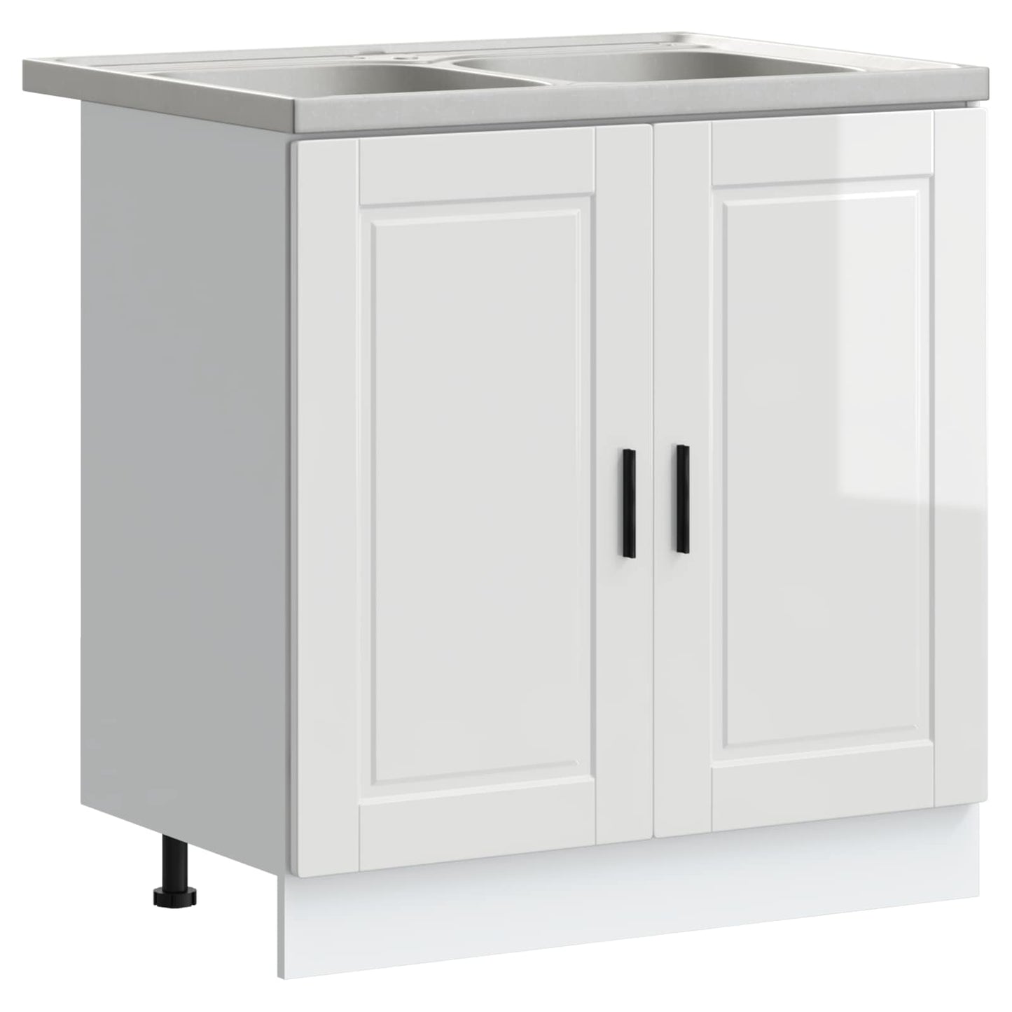 Mobiletto per lavabo Porto 2 pcs Bianco Legno multistrato | homemem39
