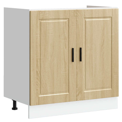 Mobiletto per lavabo Porto 2 pcs Marrone Legno multistrato | homemem39