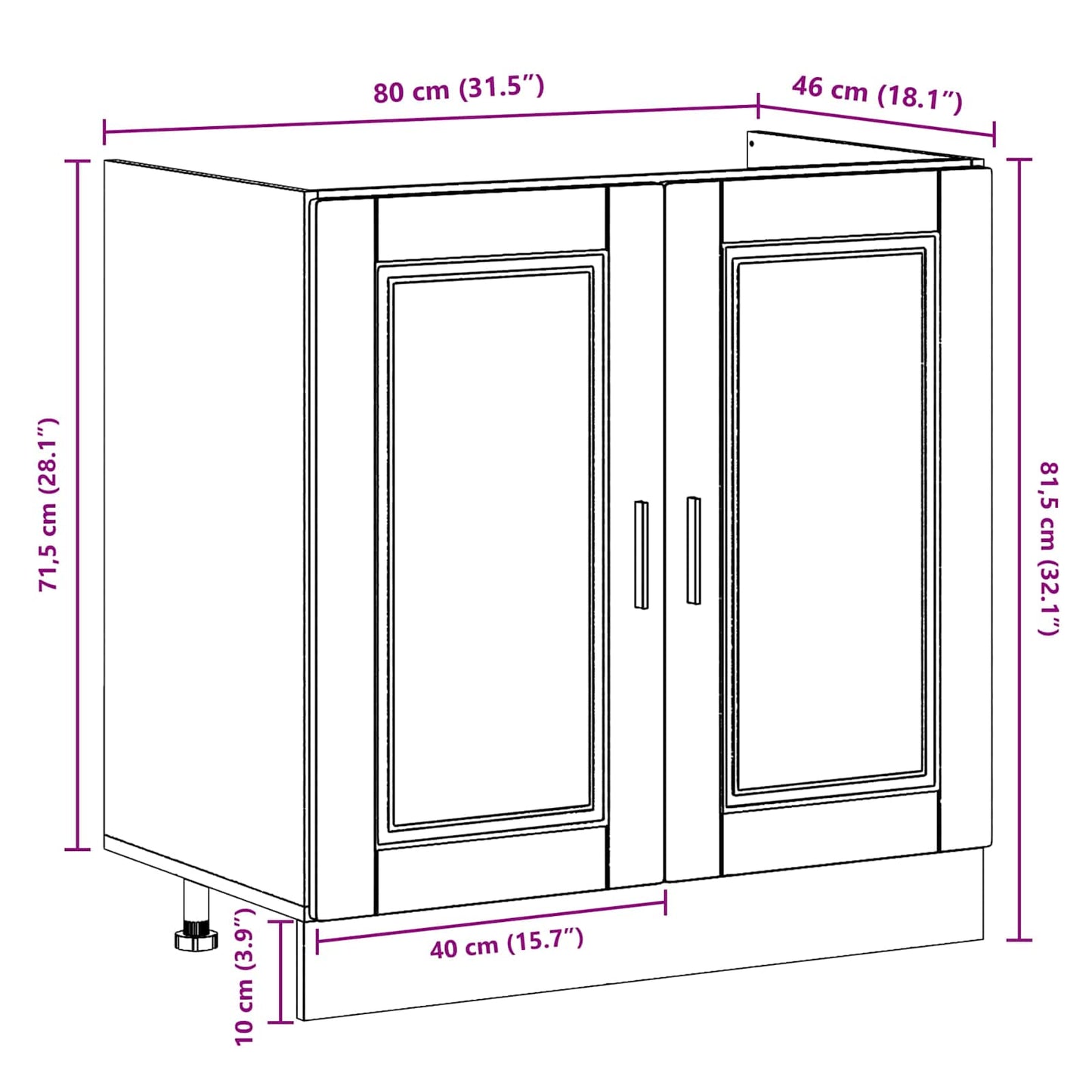 Mobiletto per lavabo Porto 2 pcs Grigio Legno multistrato | homemem39