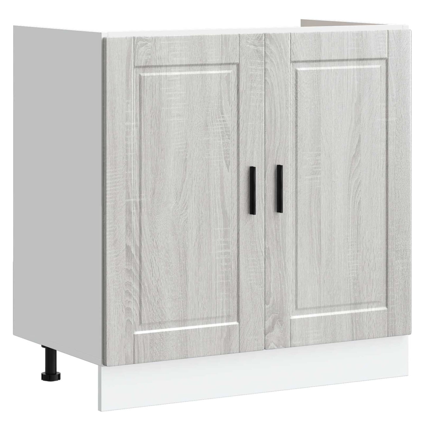 Mobiletto per lavabo Porto 2 pcs Grigio Legno multistrato