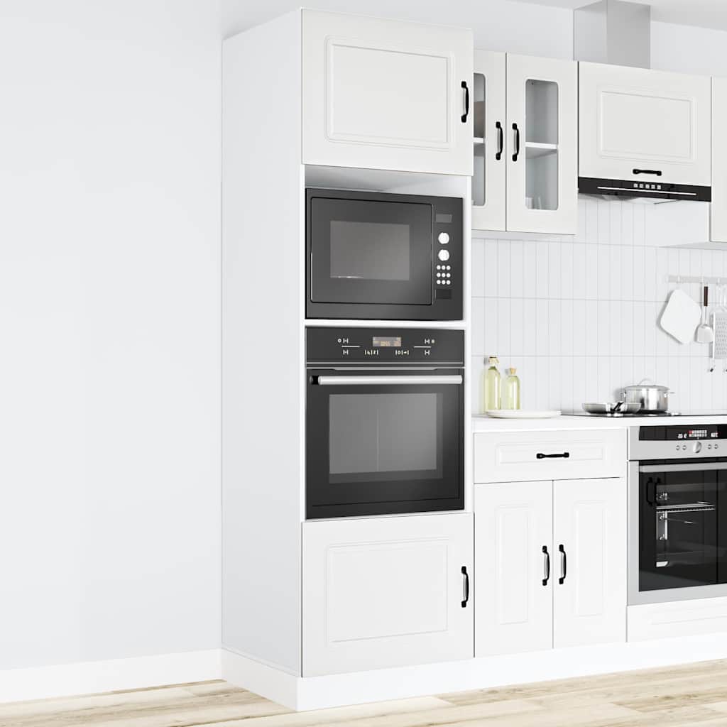 Armadi Forno 2 pz Lucca Bianchi in Legno Multistrato - homemem39