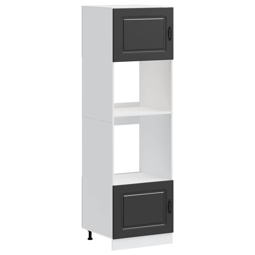 Armadi Forno 2 pz Lucca Neri in Legno Multistrato - homemem39