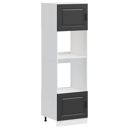 Armadi Forno 2 pz Lucca Neri in Legno Multistrato - homemem39