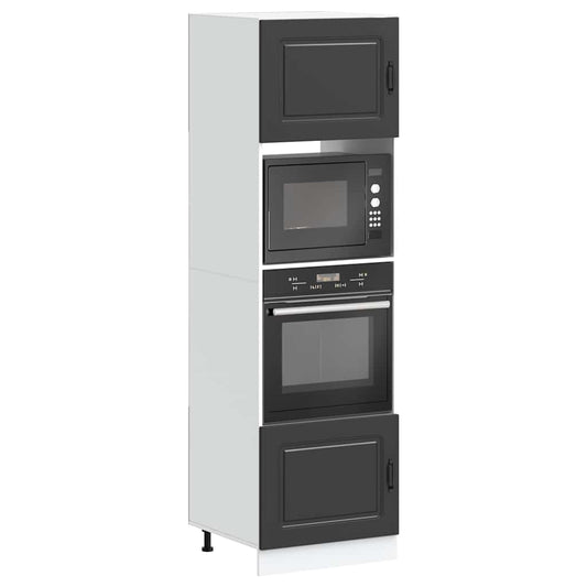 Armadi Forno 2 pz Lucca Neri in Legno Multistrato - homemem39