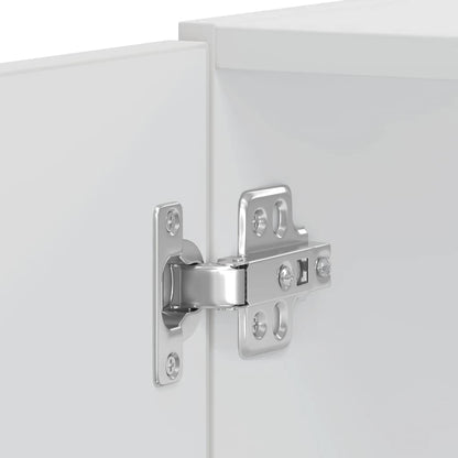 Armadi Forno 2 pz Lucca Bianchi Lucido in Legno Multistrato - homemem39