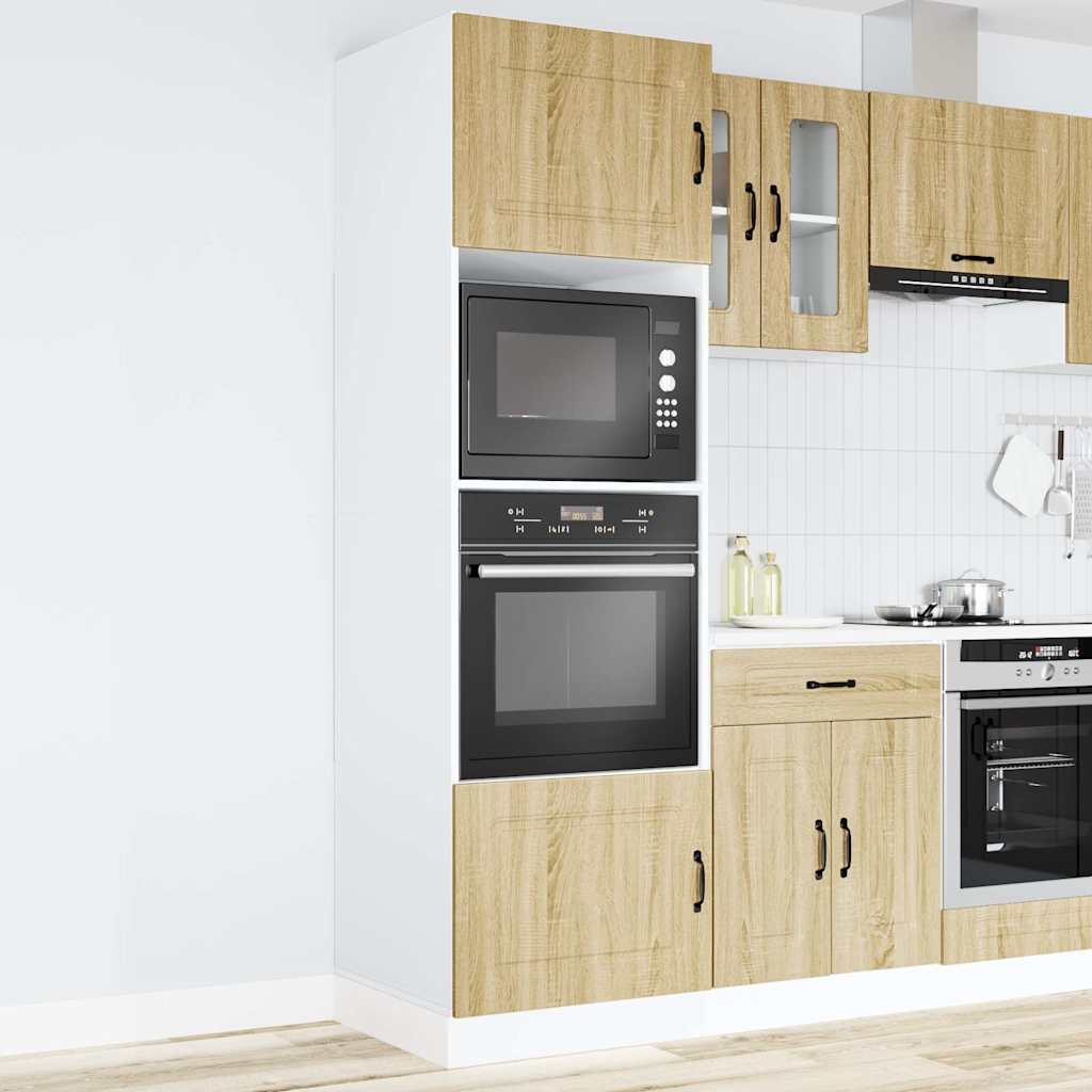 Armadi Forno 2 pz Lucca Rovere Sonoma in Legno Multistrato - homemem39