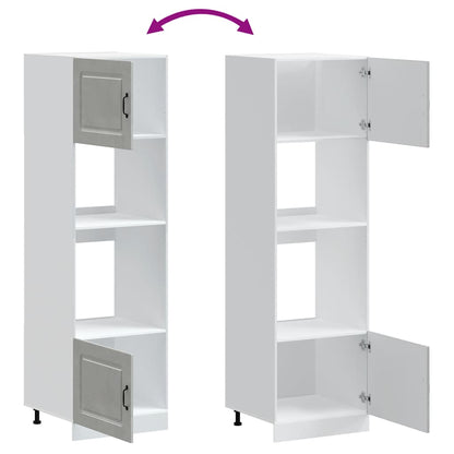 Armadi Forno 2 pz Lucca Grigio Cemento in Legno Multistrato - homemem39
