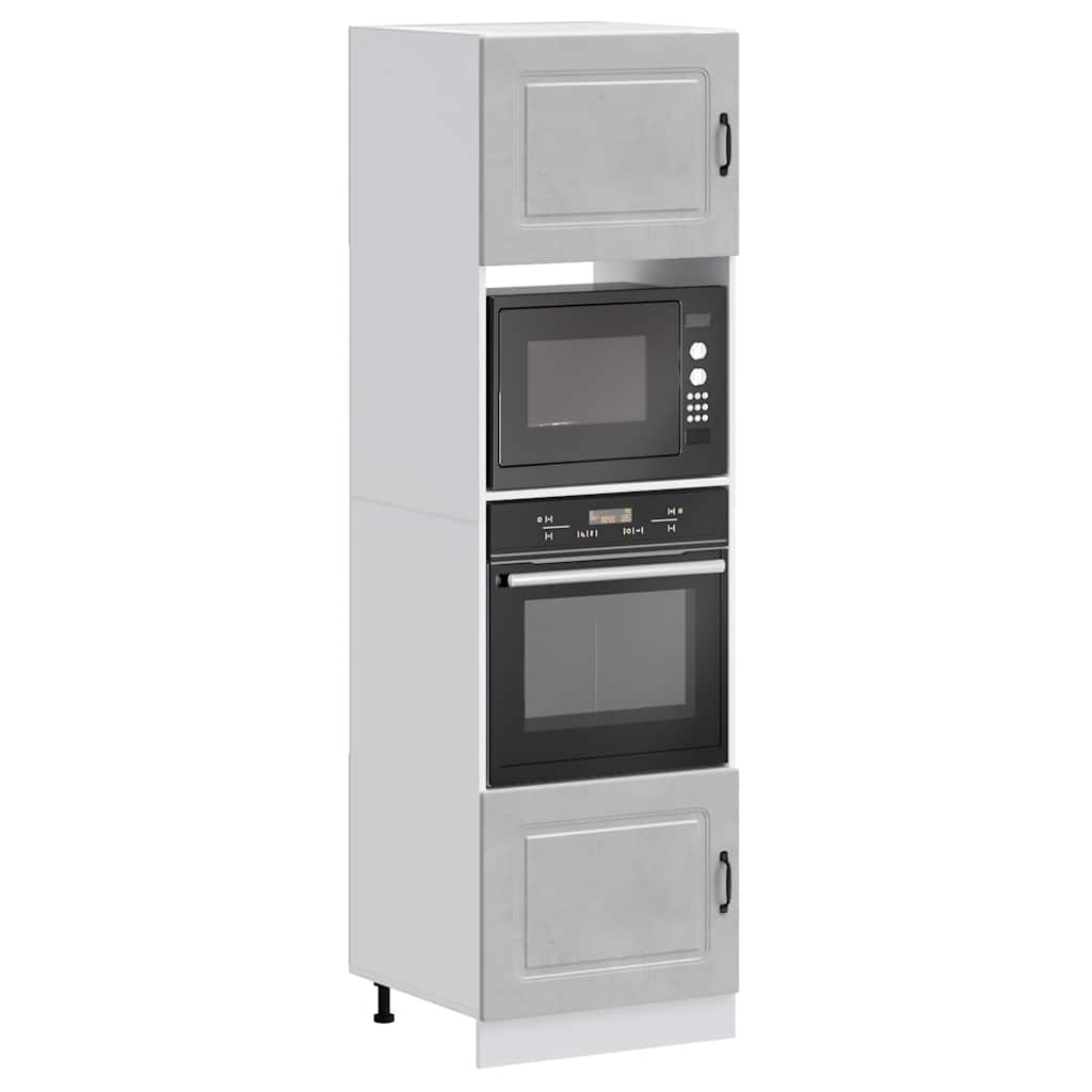 Armadi Forno 2 pz Lucca Grigio Cemento in Legno Multistrato - homemem39