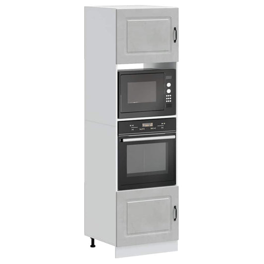 Armadi Forno 2 pz Lucca Grigio Cemento in Legno Multistrato - homemem39